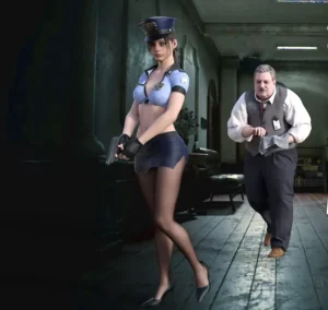 [3D漫画]生化之迷-克莱尔警服-188绅士站