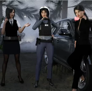 [3D漫画]遭伏击的女警察-188绅士站