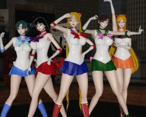 [3D漫画]美少女战士PPT同人游戏德田重男的夏天第一季-188绅士站