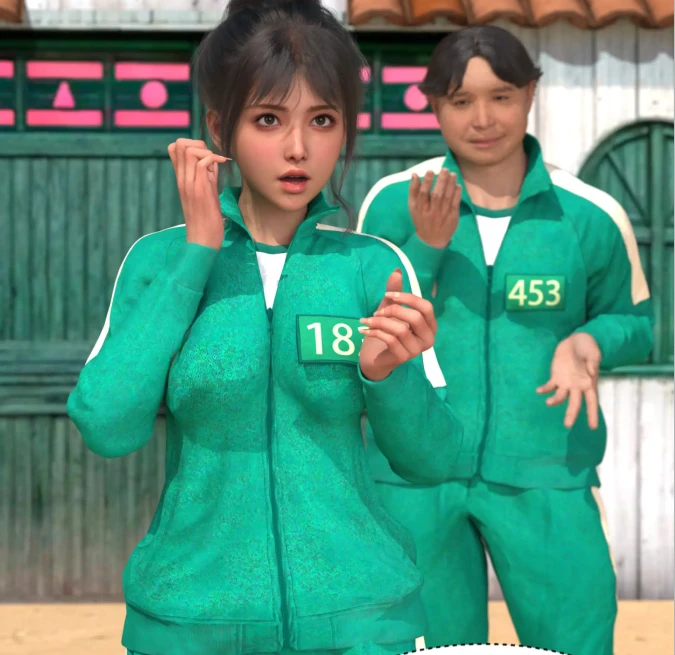 鱿鱼游戏 _ 性转木头人3D漫画_鱿鱼游戏 _ 性转木头人3D漫画下拉式观看_免费全彩漫画_Ackerman作品