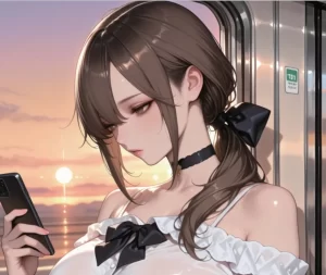 [3D漫画]Dating on Train 電車内デート-188绅士站